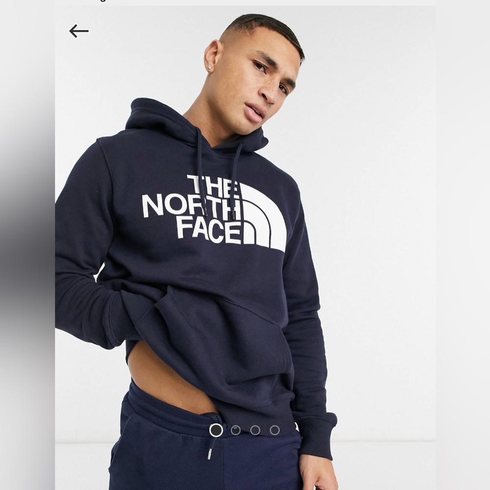 North Face Mens Half Dome Aviator Navy hoodie Size S
